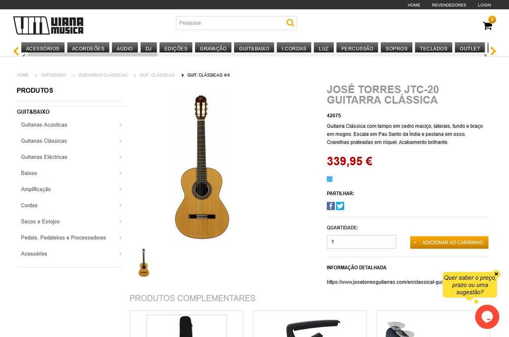 Violão José Torres JTC-20