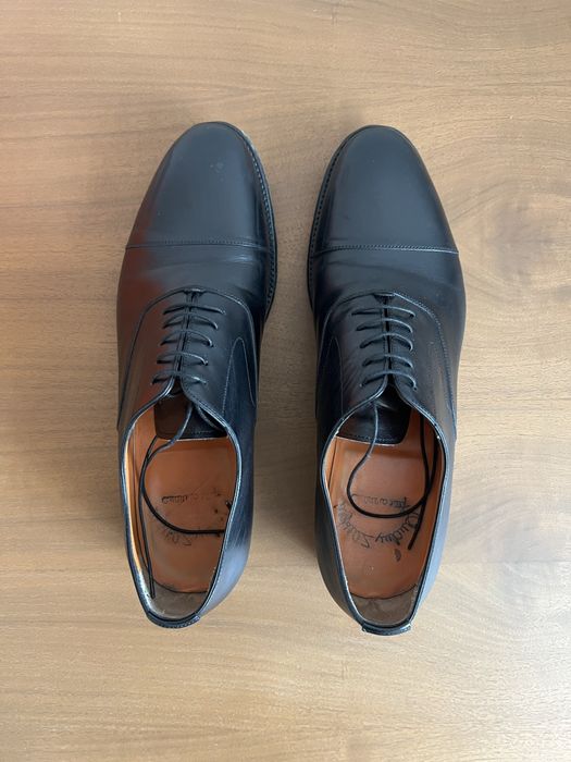 Класичні туфлі Santoni [чорні; 10.5(44.5-45)]