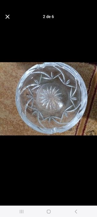 Cinzeiros Cristal Vista Alegre Atlantis novos, nunca usados