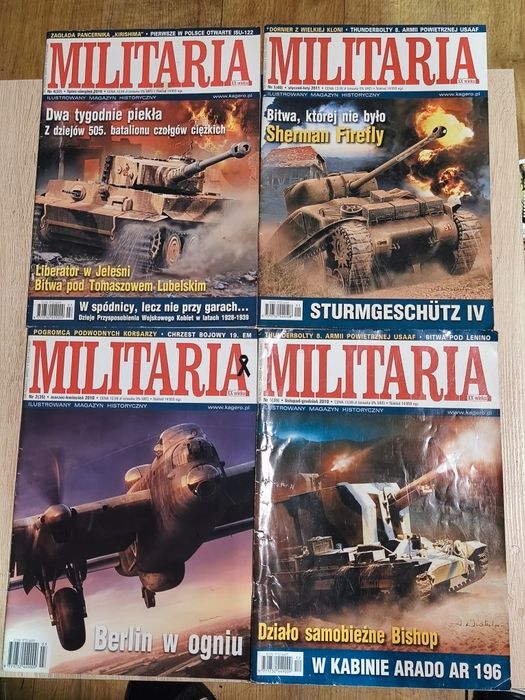 Zestaw magazynów MILITARIA XX Wieku - 4 sztuki