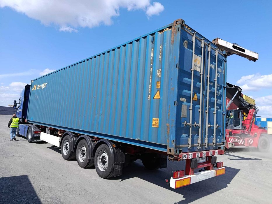 Kontener morski magazynowy 40 DV/HC, 12 metrowy, używany + transport