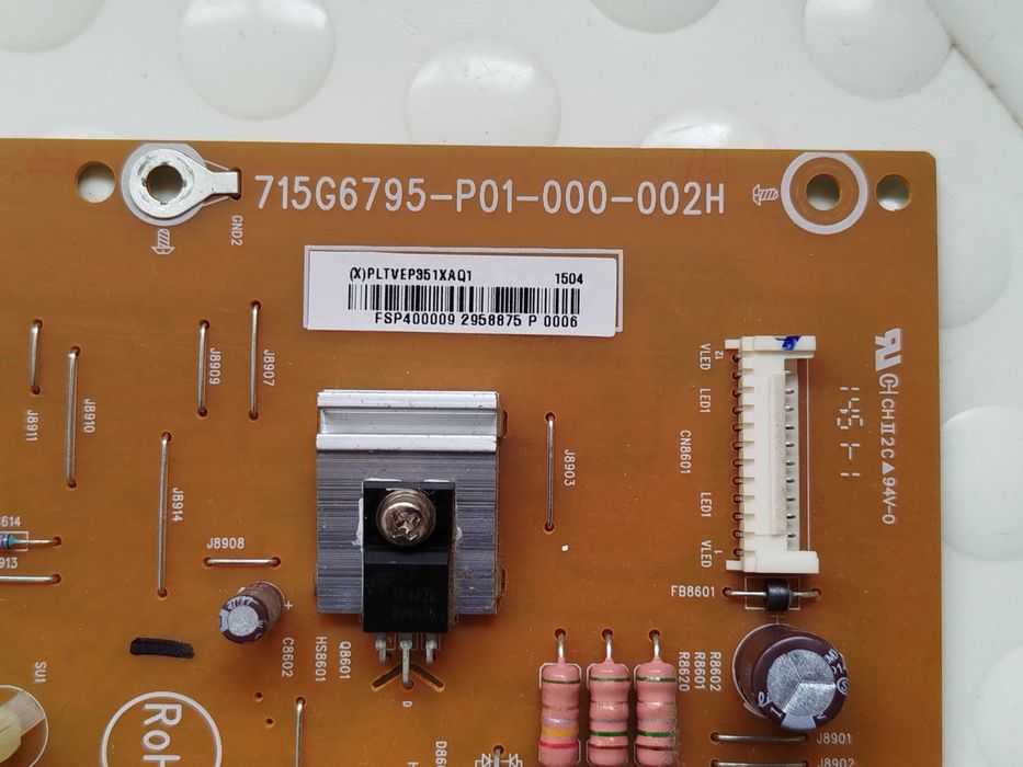 placa fonte alimentação de televisor sharp