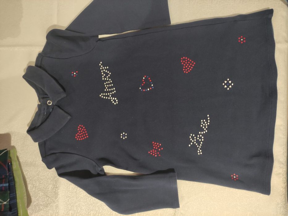 Vestido menina azul marinho