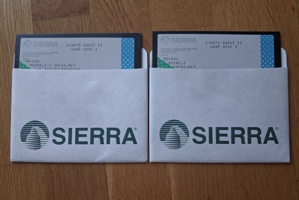 King's Quest 2 - Sierra - big box - dyskietki 5,25" + 3,5"