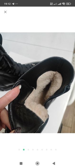 Зимові чоботи з натуральної шкіри