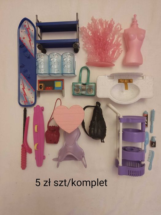 Lalki Barbie dodatki akcesoria