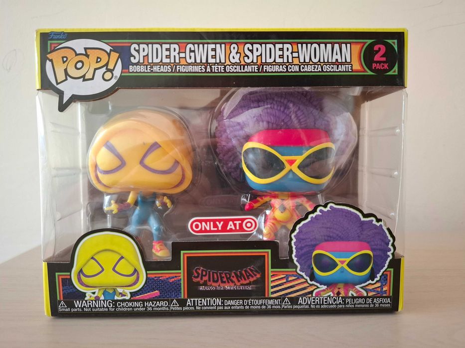 Funko pop Spider Man 2 pack. Spider-Gwen and Spider-Woman.
