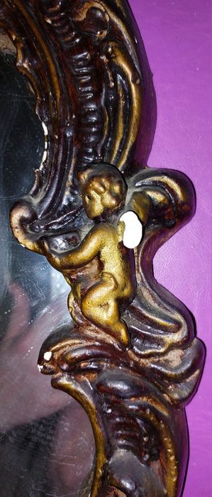 Винтажное зеркало в стиле барокко под реставрацию