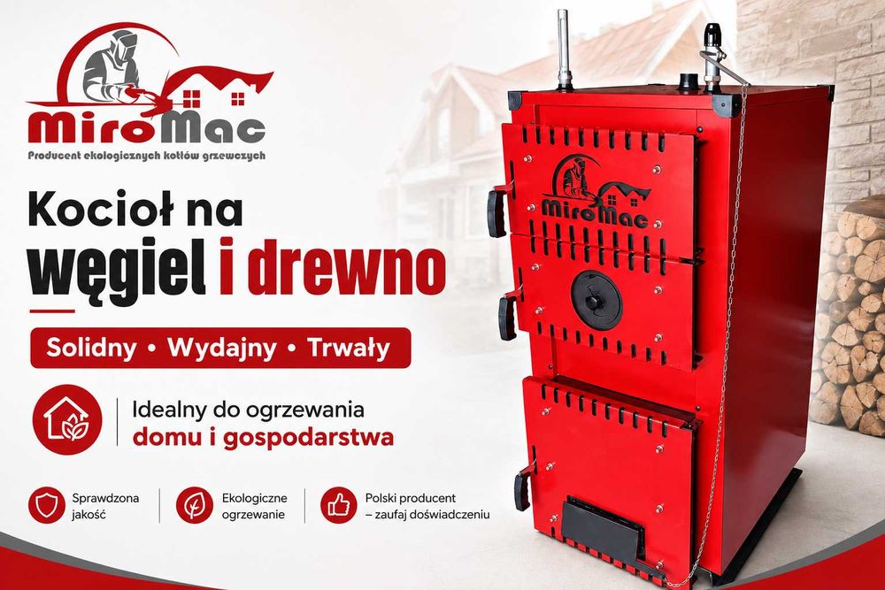 24kw kocioł piec na węgiel drewno 5 klasa