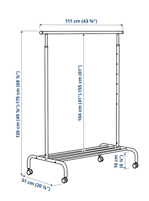Charriots branco com rodas Ikea