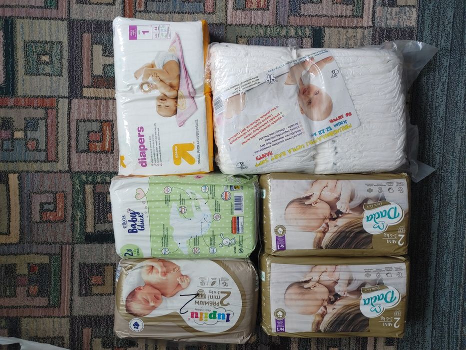 Pieluchy 7 opakowań - sprzedam