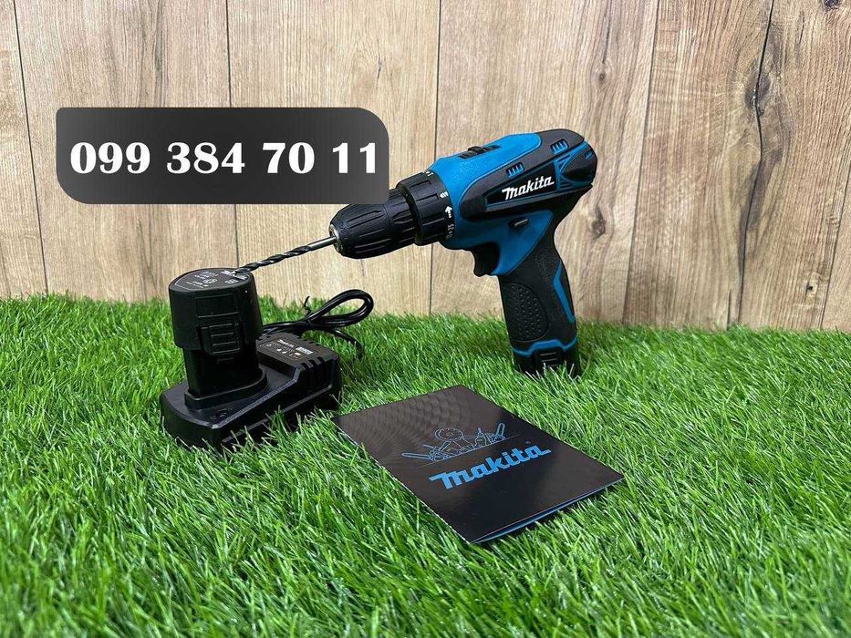 Дриль-шуруповерт акумуляторний Makita DF330 DWE з двома акумуляторами