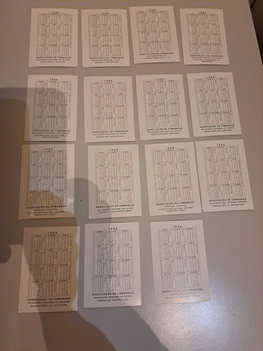 Calendários - insígnias associações comandos
