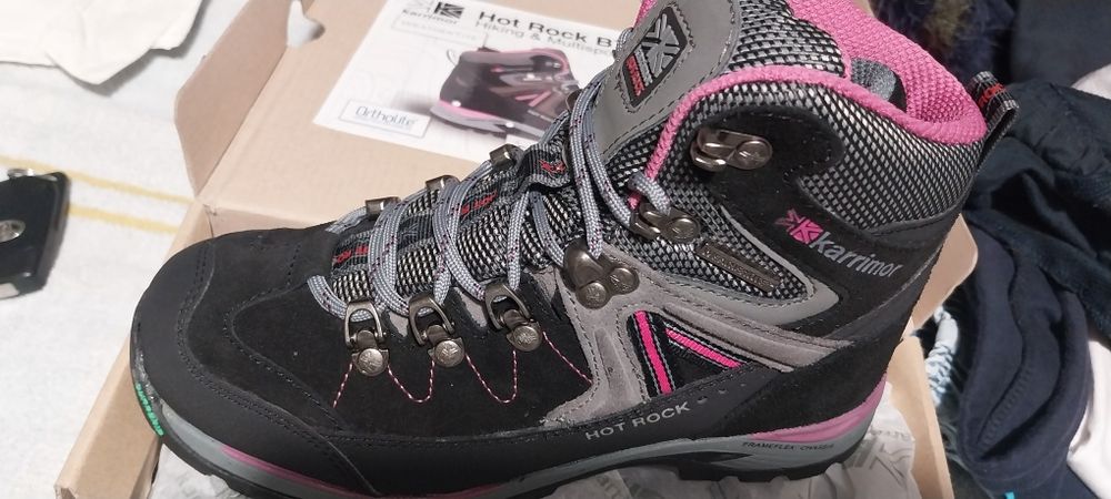 NOVAS Bota caminhada 35 karrimor hotrock criança