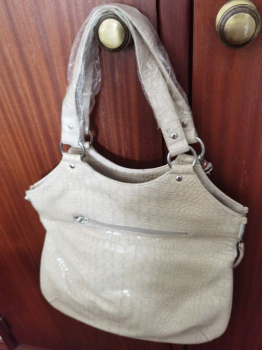 Saco bege novo c etiqueta Paula Rossi