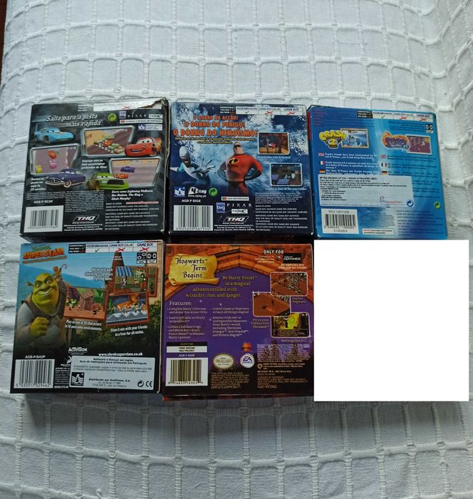 Lote CAIXAS + MANUAIS Game Boy Color e Game Boy Advance
