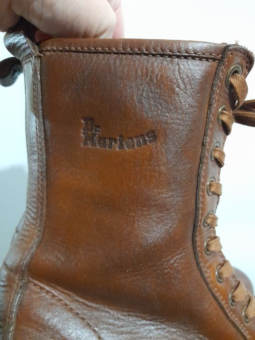 Dr.Martens Eyelet Boot Tan Harvest Waxy шкіряні берці високі черевики