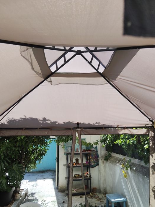 Toldo/Gazebo de Jardim Bege, 300x300