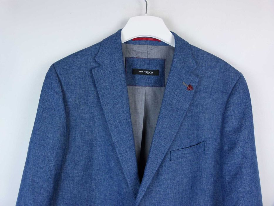 Roy Robson elegancka marynarka z lnem 56 / XL