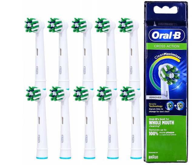 Oral B Cross Action końcówki do szczoteczki do zębów 20 szt.Oryginalne