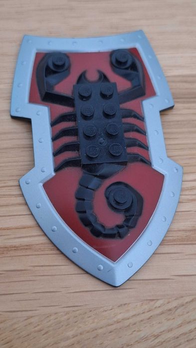 Lego 50657pb01 Black Large Figure Shield, Knights Kingdom Lord Vl (F)