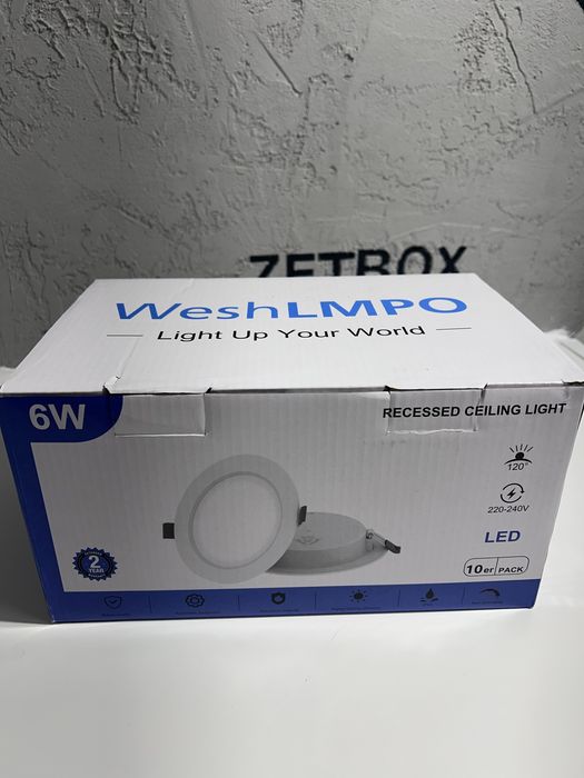 Oczka halogeny sufitowe led 6W zestaw 10 szt.