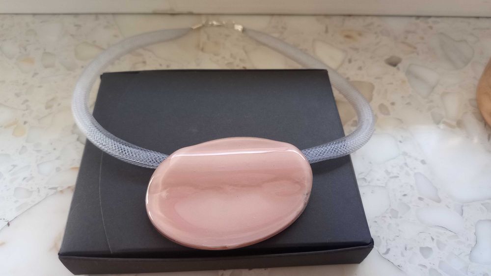 Naszyjnik. Biżuteria artystyczna. Szkło weneckie.