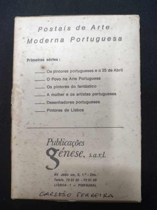Postais Arte Moderna Portuguesa :pintores portugueses e o 25 de abril
