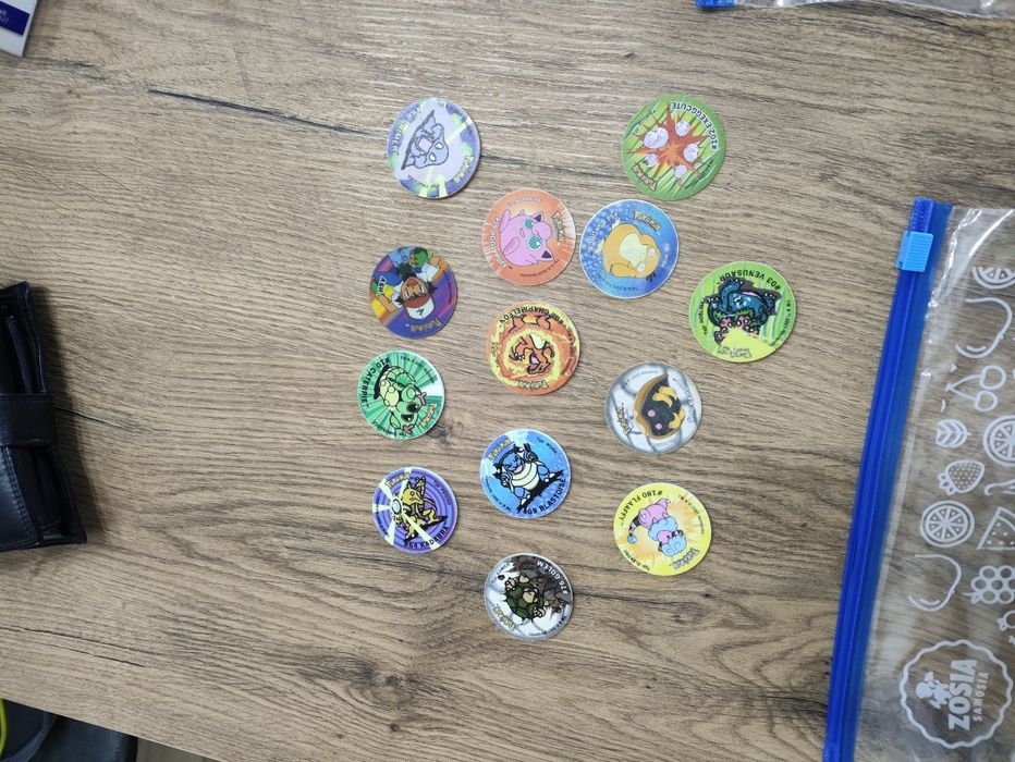 Pokemon Tazo różne serie