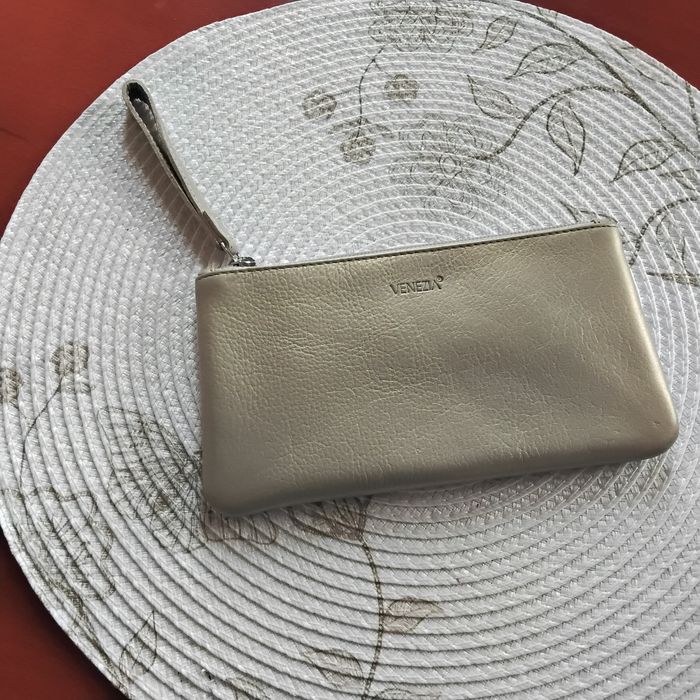 Venezia kosmetyczka. skóra naturalna złota