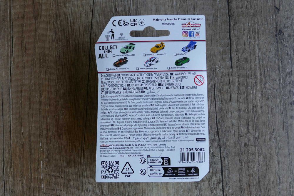 Majorette Premium Cars Porsche 911 Carrera RS 2.7 edycja 2023 rok