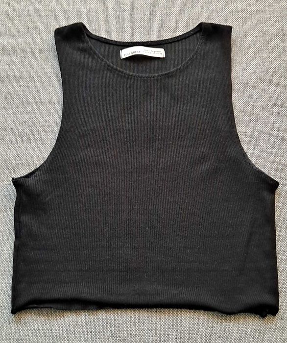 czarny crop top Pull&Bear r.XS