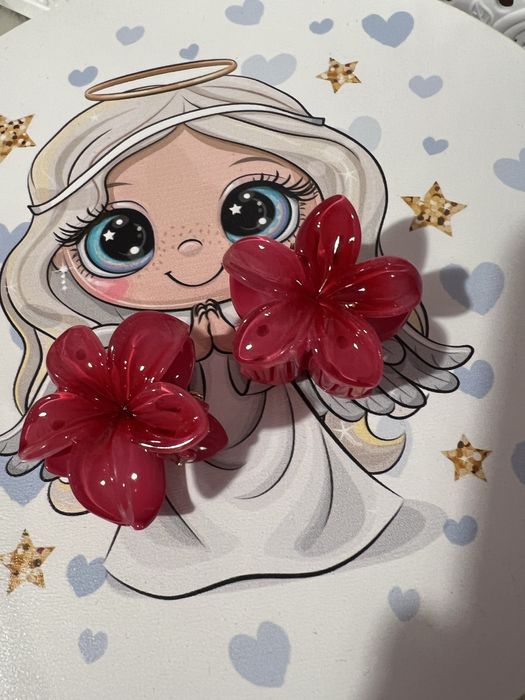 Крабик плюш, крабик квітка, крабики, крабік, гавайська квітка, заколка