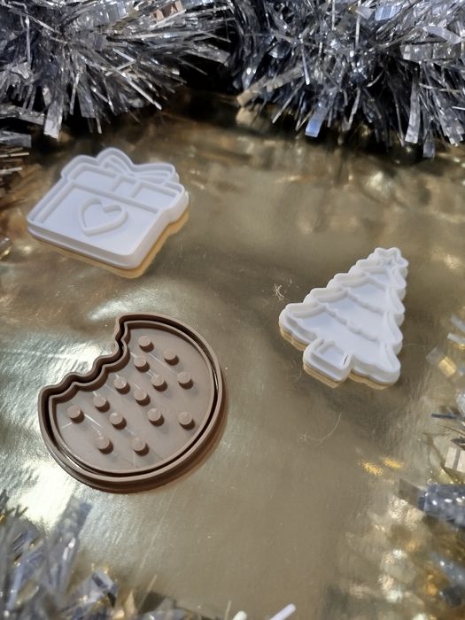 Conjunto cortadores de bolachas/biscoitos Natal - novos