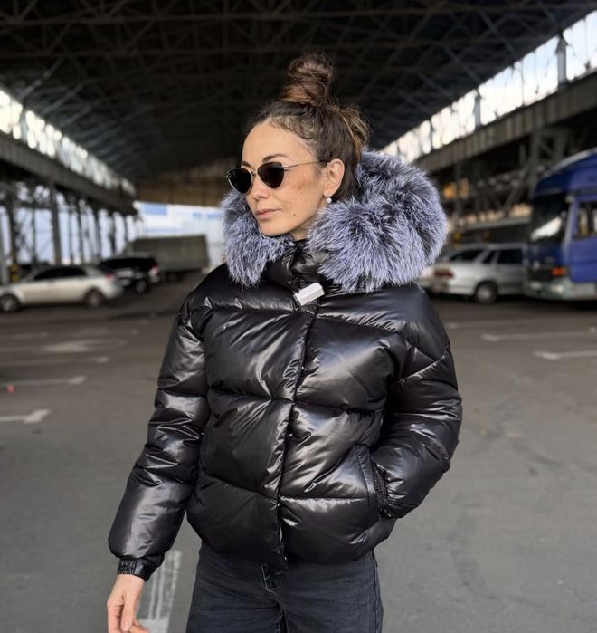 Kurtka zimowa z naturalnym futrem