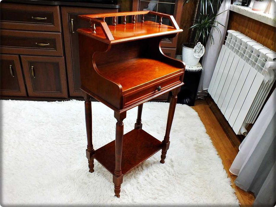 Piękny stylowy Sekretarzyk, Etażerka, Szafka , Konsolka PRL