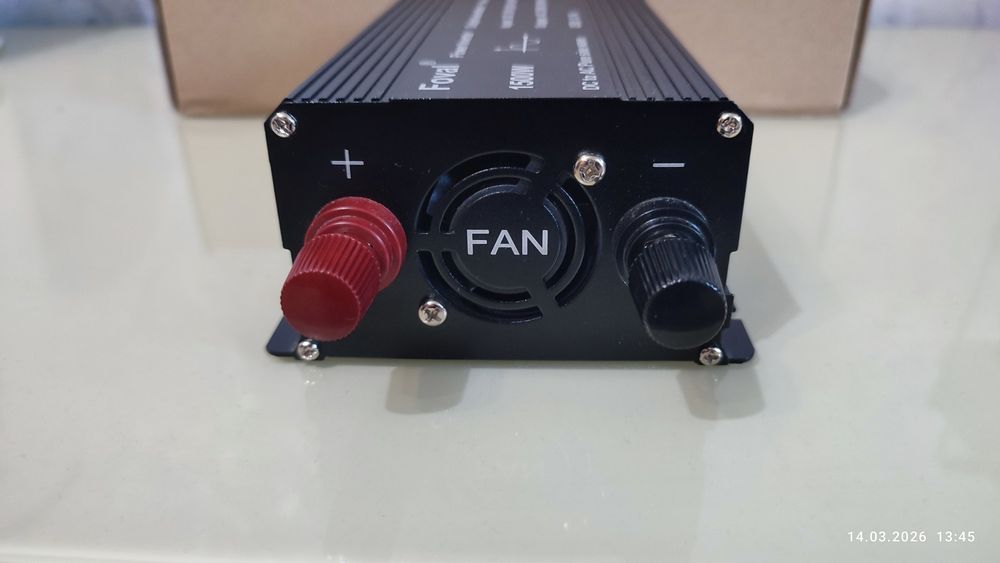 Инвертор  (преобразователь напряжения)12 220 чистый синус Foval 1500W