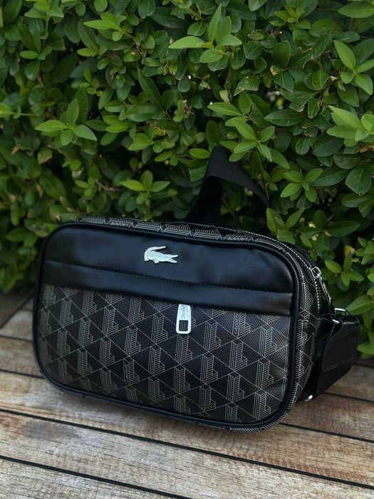 Cумка через плече Lacoste / Сумка через плече Лакост чёрная