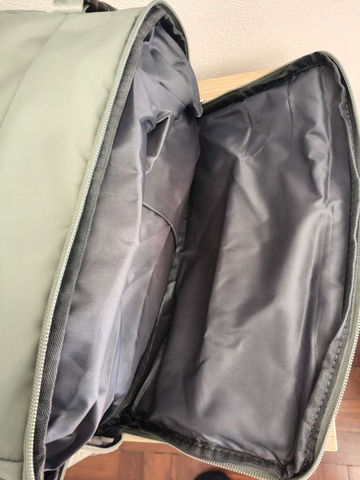Mochila Kaki + saco vácuo e bomba