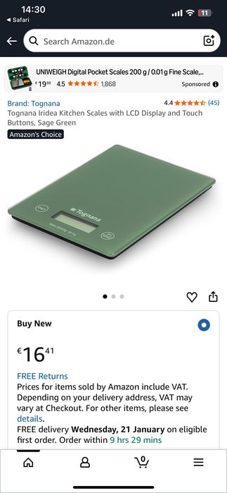 Кухонні веси ваги Tognana Італія