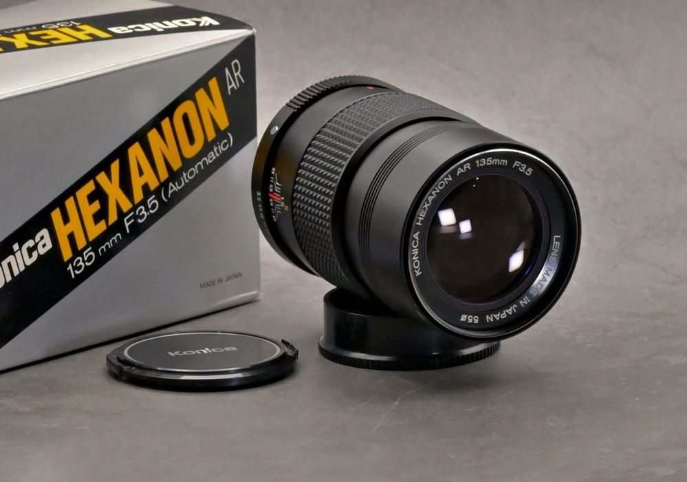 Vintage-Retro obiektyw KONICA HEXANON 3.5/135mm