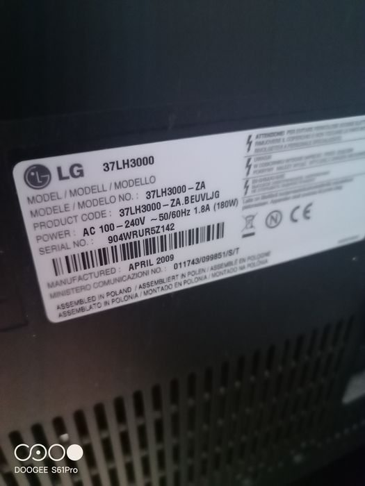 Telewizor LG 37 stan bdb