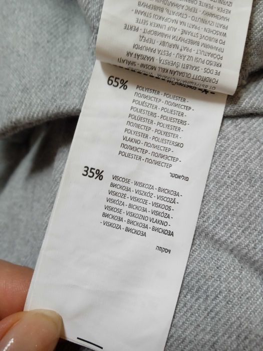 Szare spodnie luźne cygaretki z paskiem House M *nowe