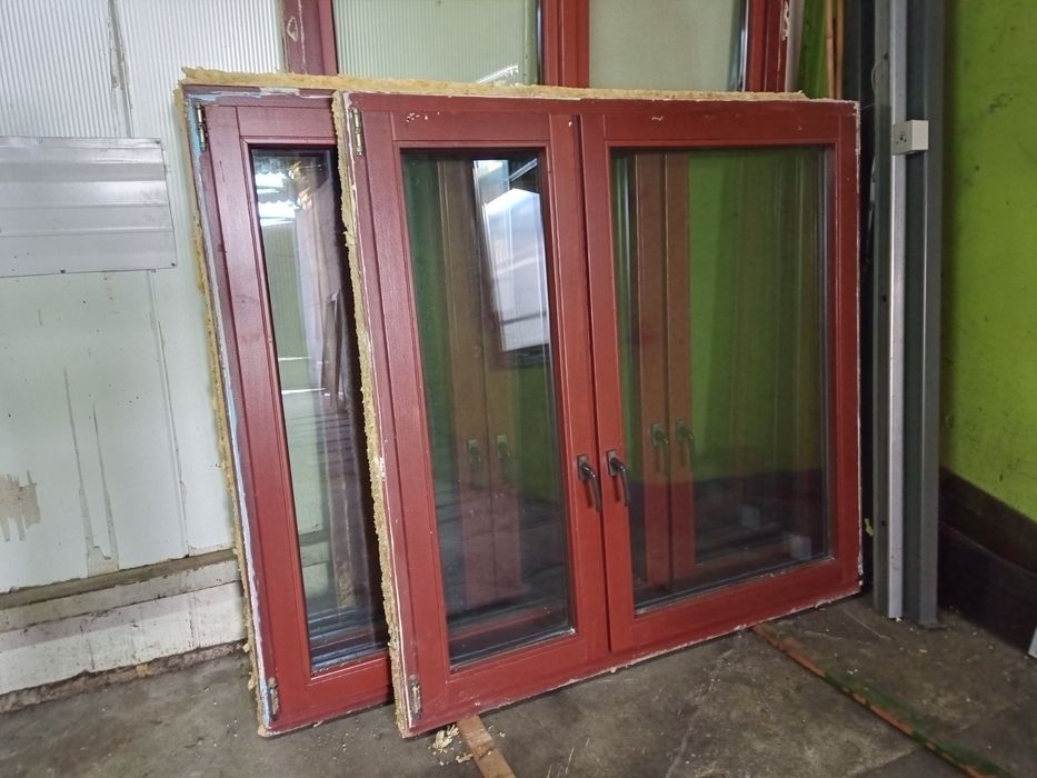 Okna drewniane z demontażu