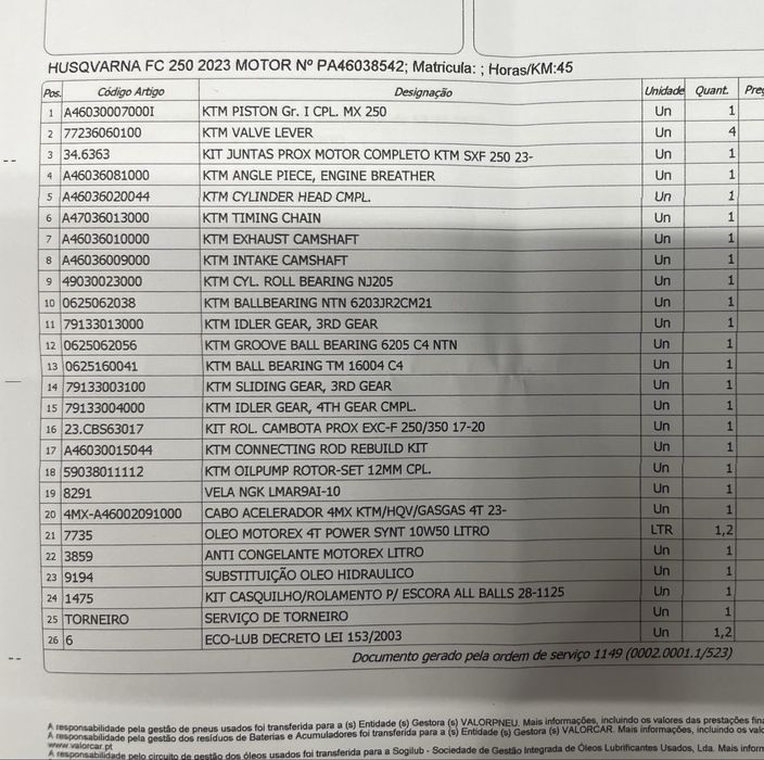 Husqvarna FC 250 ano 2024 Venda ou Troca / Retoma. Ler anúncio