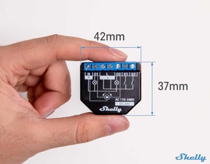 Shelly Plus 2PM Interruptor inteligente com WiFi e Bluetooth ( NOVO )