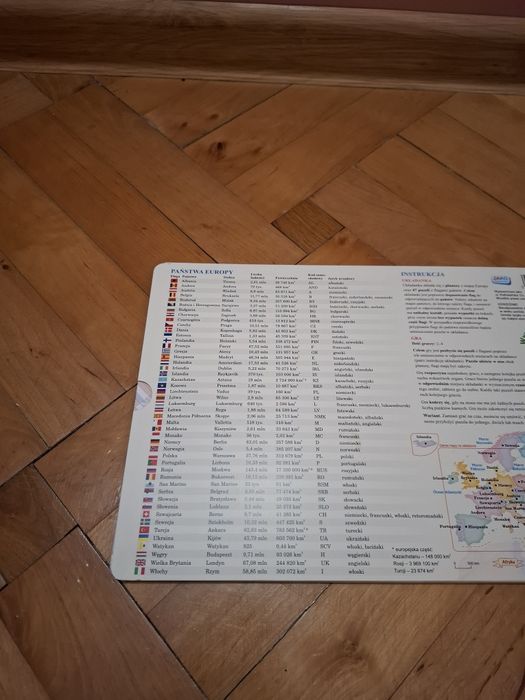 Nowa gra z puzzlami Flagi Europy.