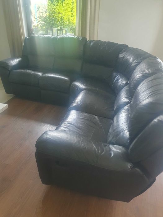 Mega Okazja ! Elegancki i stylowy narożnik skórzany z funkcją relax