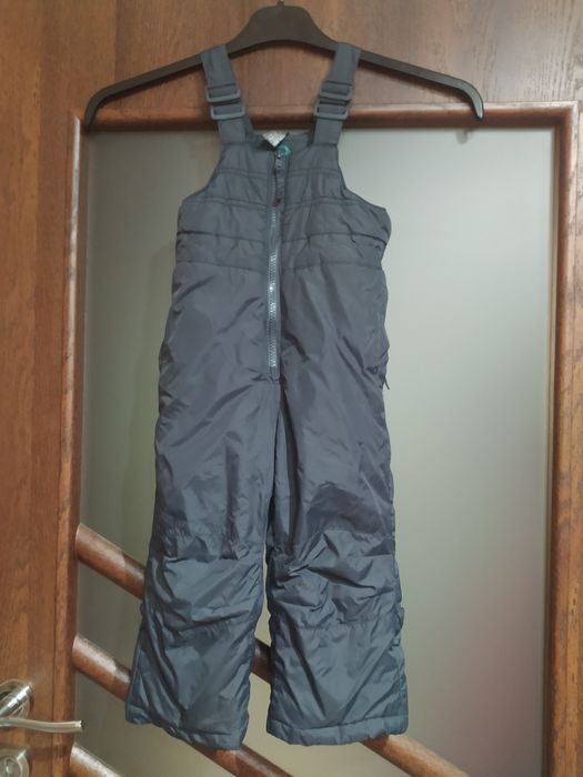 Spodnie zimowe narciarskie ocieplane na szelkach