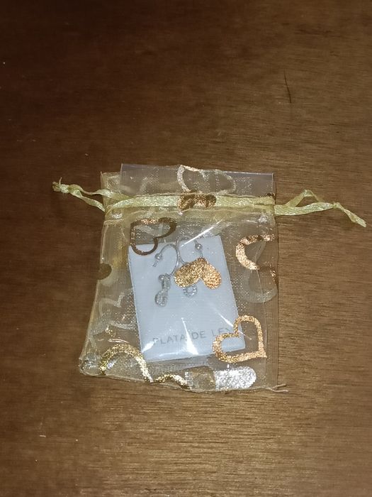 Brincos de argola em prata de lei